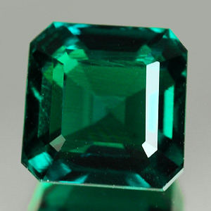1.44 Ct. VVS Octagon Green Emerald Created Russia