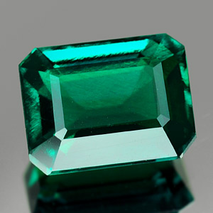 2.23 Ct. VVS Octagon Green Emerald Created Russia