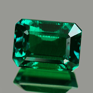 1.81 Ct. VVS Octagon Green Emerald Created Russia