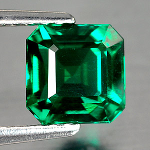 1.16 Ct. VVS Octagon Green Emerald Created Russia