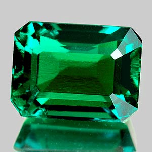 1.79 Ct. Octagon Green Emerald Created Gem Unheated