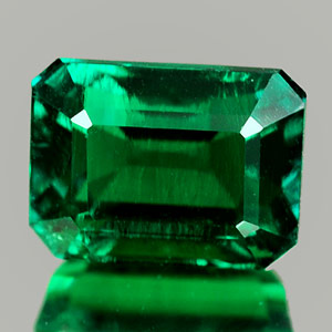 1.23 Ct. Beautiful Octagon Cut Green Emerald Created Unheated