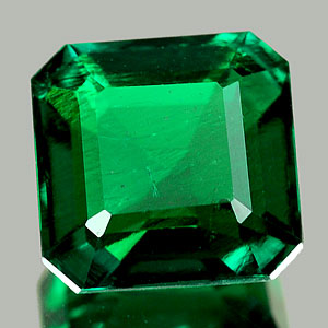 1.63 Ct. Octagon Green Emerald Created Unheated