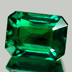 1.71 Ct. Octagon Green Emerald Created Unheated