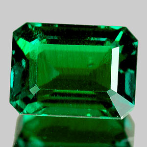 1.71 Ct. Octagon Cut Green Emerald Created Unheated