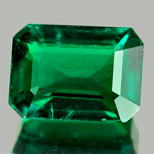 1.61 Ct. Octagon Green Emerald Created Unheated