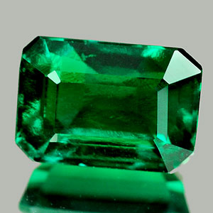1.14 Ct. Beautiful Octagon Cut Green Emerald Created Unheated