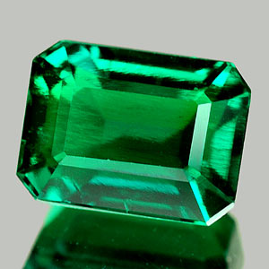 1.88 Ct. Beautiful Green Emerald Created Octagon Cut Unheated
