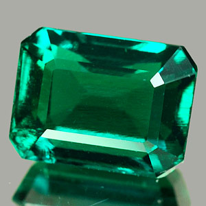 1.76 Ct. Beautiful Octagon Cut Green Emerald Created Unheated