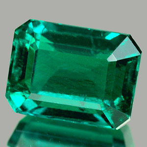1.78 Ct. Beautiful Green Emerald Created Octagon Cut Unheated