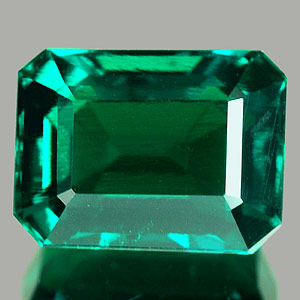 1.74 Ct. Octagon Green Emerald Created Unheated