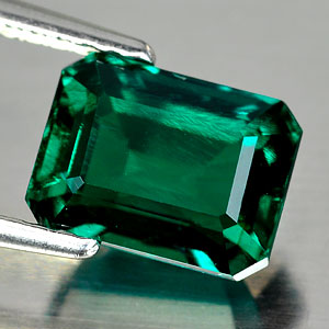 1.81 Ct. Alluring Octagon Cut Green Emerald Created Unheated