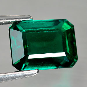 1.66 Ct. Octagon Shape Green Emerald Created Russia