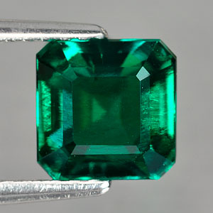 1.51 Ct. Octagon Shape Green Emerald Created Russia