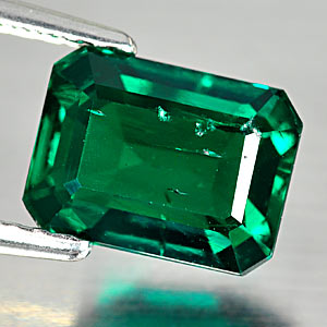 1.78 Ct. Alluring Octagon Cut Green Emerald Created Unheated