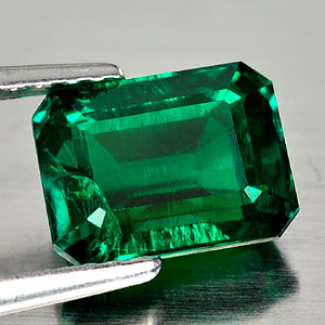 1.81 Ct. Octagon Shape Green Emerald Created Russia