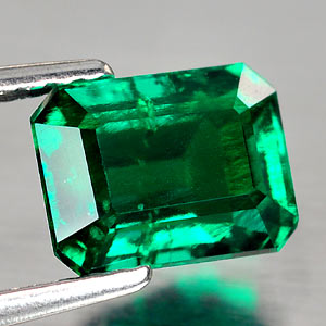 1.80 Ct. Octagon Shape Green Emerald Created Russia
