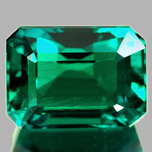 1.84 Ct. Octagon Green Emerald Created Gem Unheated