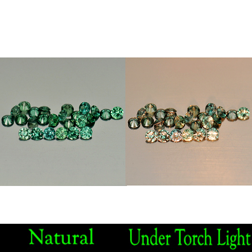0.98 Ct. 25 Pcs. Round Diamond Cut Natural Gemstones Color Change Garnet