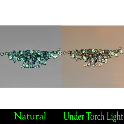 Natural Gemstones 1.03 Ct. 114 Pcs. Round Diamond Cut Color Change Garnet