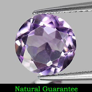 2.33 Ct. Natural Gem Purple Amethyst Round Shape From Brazil Unheated