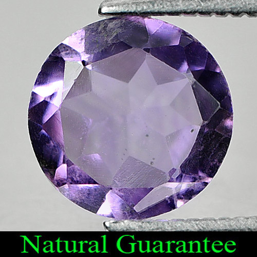 1.42 Ct. Natural Purple Amethyst Gemstone Round Shape From Brazil