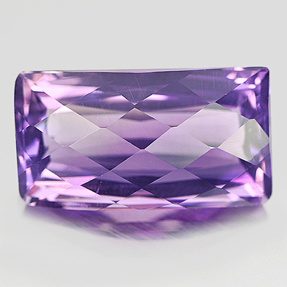 13.54 Ct. Natural Gemstone Purple Amethyst Baguette Checkerboard