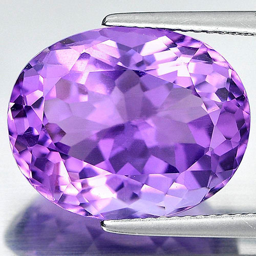 11.29 Ct. Oval Shape Natural Violet Amethyst Unheated Brazil
