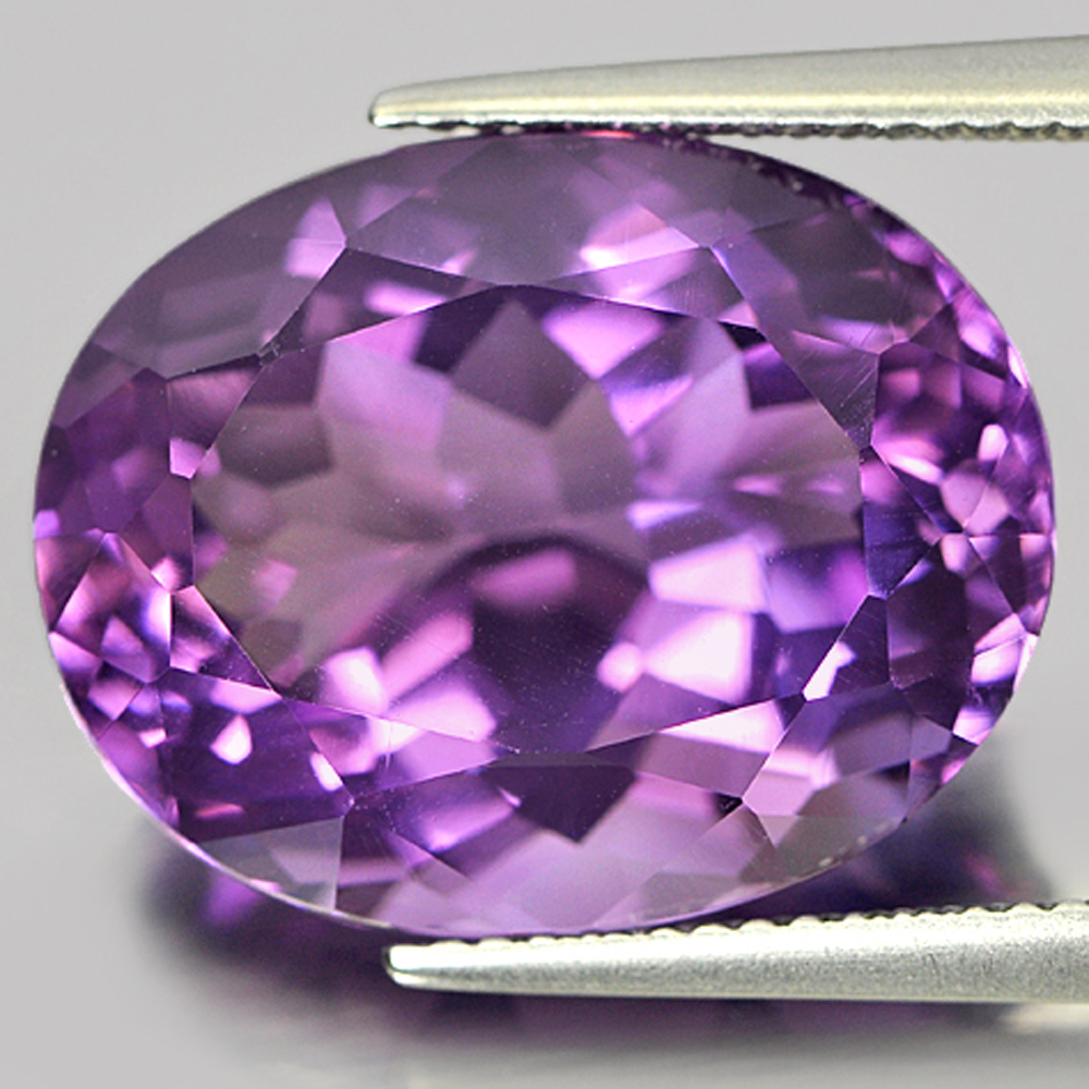Unheated 15.22 Ct. Oval Shape Natural Gemstone Purple Amethyst From Brazil