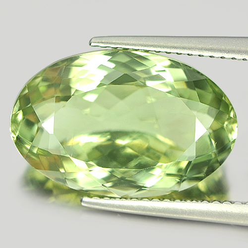 10.29 Ct. Clean Lovely Oval Shape Natural Gem Green Amethyst Unheated