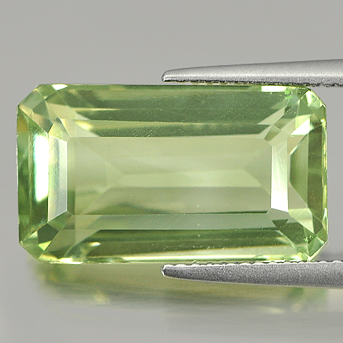 14.06 Ct. Octagon Shape Natural Green Amethyst Gemstone Unheated