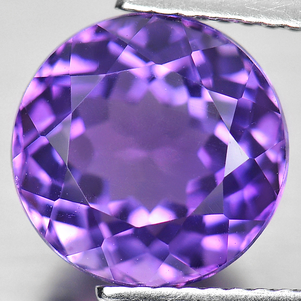 4.44 Ct. Round Shape Size 10 Mm. Natural Gemstone Purple Amethyst Unheated