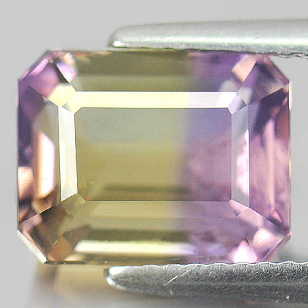 4.01 Ct. Charming Gems Natural Bi Color Ametrine Octagon Shape Bolivia