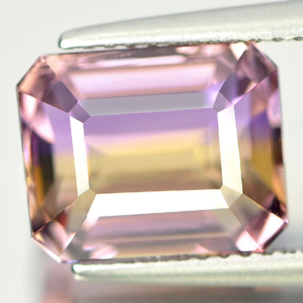 5.56 Ct. Octagon Shape Natural Bi Color Ametrine Gemstone From Bolivia