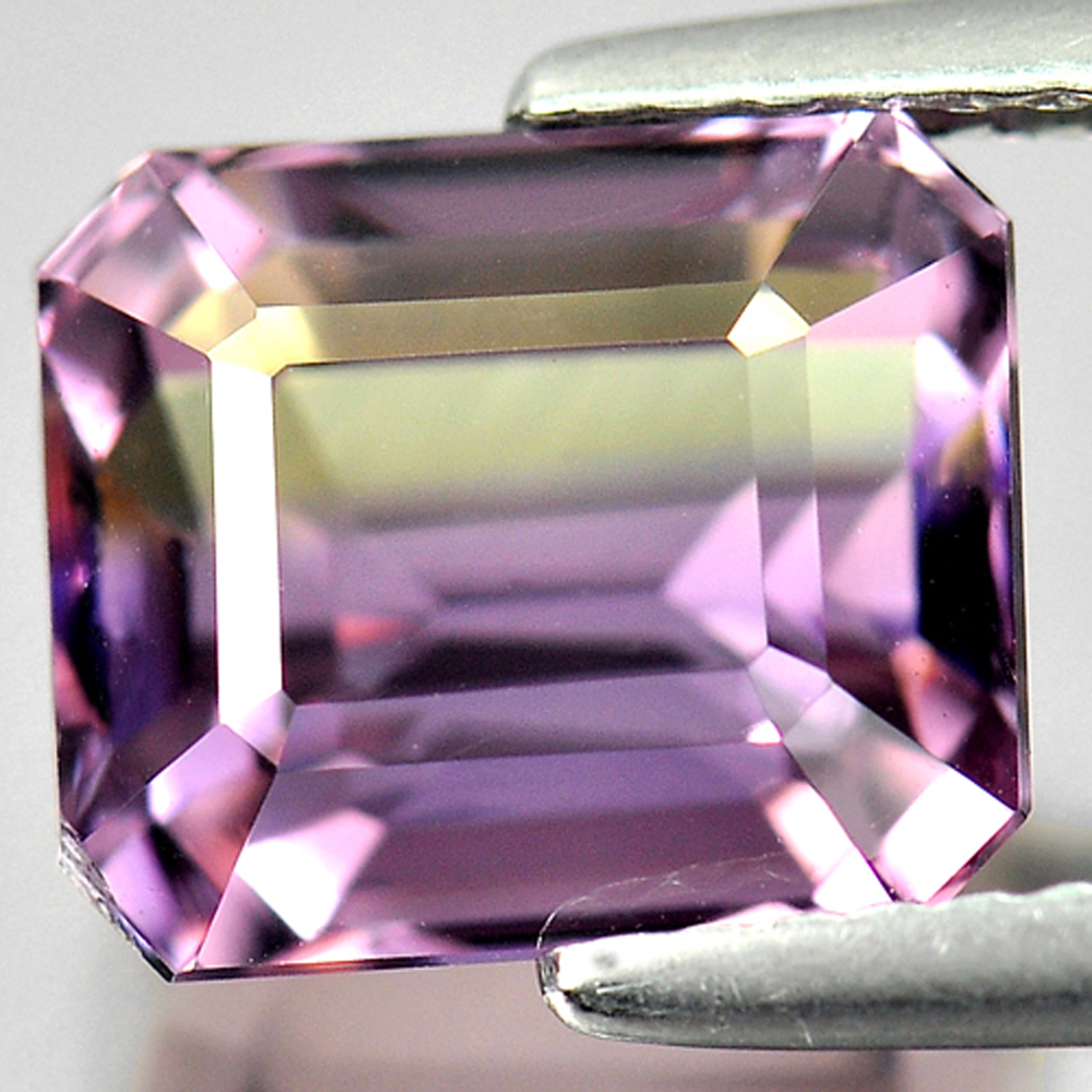 3.92 Ct. Octagon Shape Natural Gemstone Bi Color Ametrine Unheated