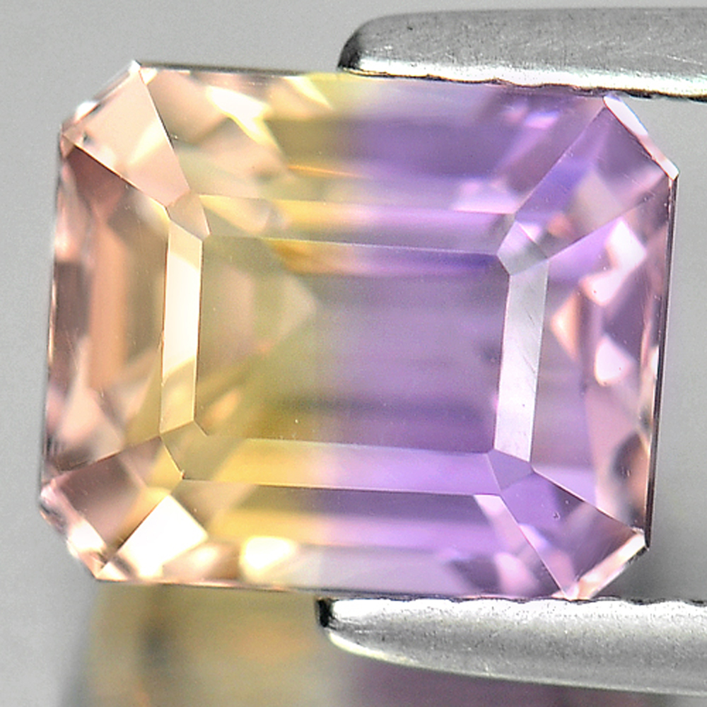 3.34 Ct. Beauteous Gems Natural Bi Color Ametrine Octagon Shape Unheated