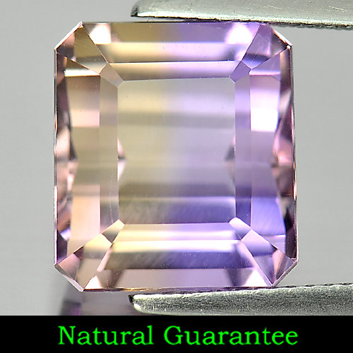 Bi Color Ametrine 9.94 Ct. Clean Octagon 12.2 x 11 Mm. Natural Gemstone Unheated