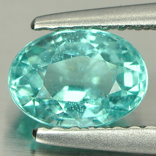 1.08 Ct. Oval Natural Neon Green Paraiba Color Apatite Unheated
