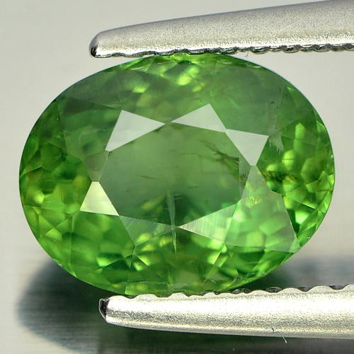 1.88 Ct. Oval Shape Natural Gem Green Color Apatite Unheated