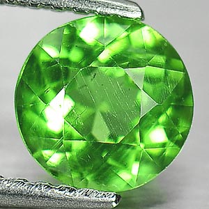 1.10 Ct. Natural Green Apatite Gemstone Round Shape Tanzania
