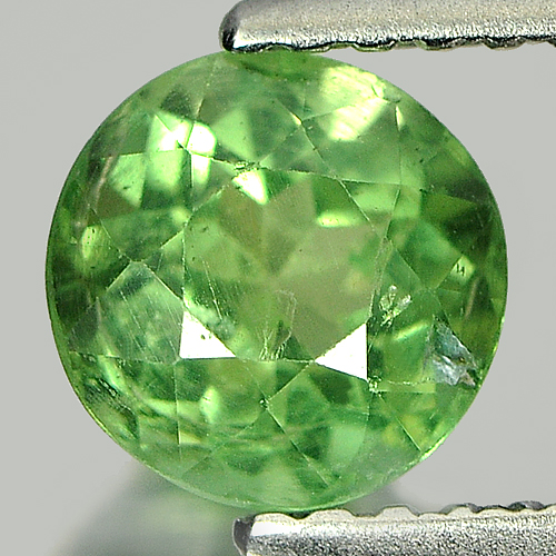 1.03 Ct. Natural Green Apatite Gemstone Round Shape Tanzania