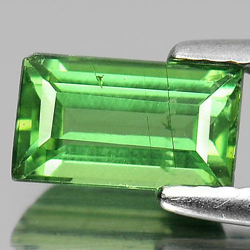 1.21 Ct. Baguette Shape Natural Green Apatite Unheated