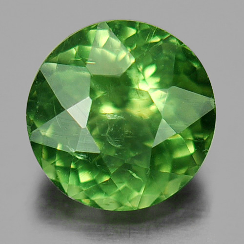 0.75 Ct. Natural Gemstone Green Apatite Round Shape Tanzania