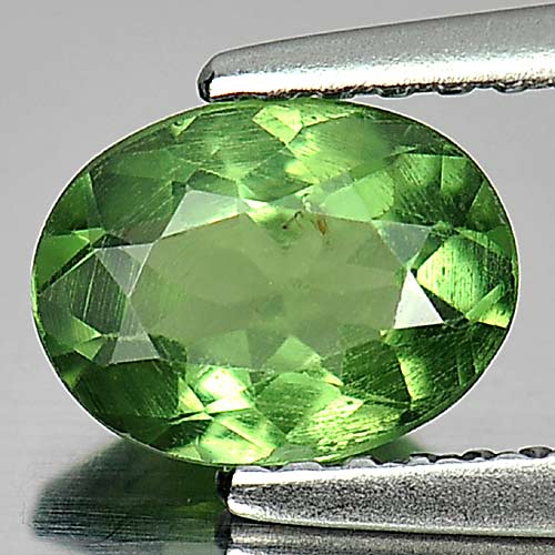 0.83 Ct. Attractive Oval Natural Gem Green Apatite From Tanzania