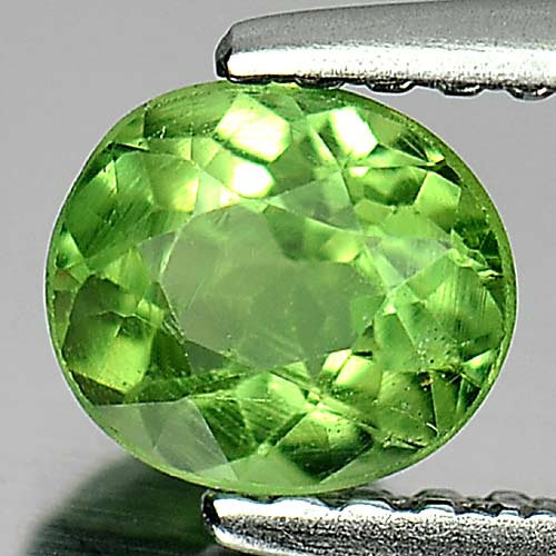 0.70 Ct. Oval Shape Natural Gem Green Apatite Unheated