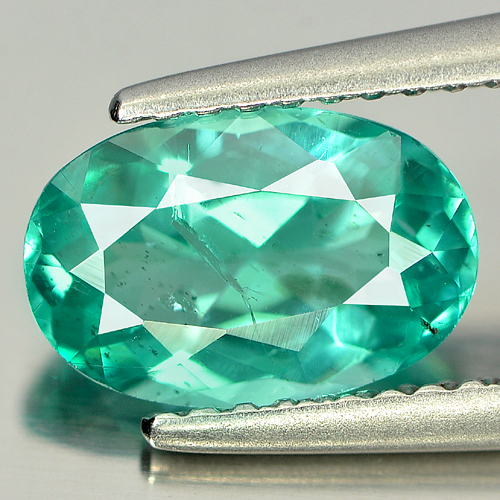 1.61 Ct. Oval Shape Natural Gem Green Apatite From Tanzania