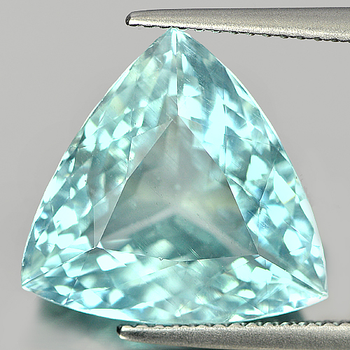 Certified 8.27 Ct. Natural Sky Blue Aquamaline Unheated