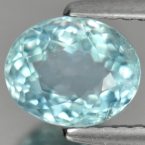 1.41 Ct. Good Color Blue Oval Natural Gemstone Aquamarine From Brazil