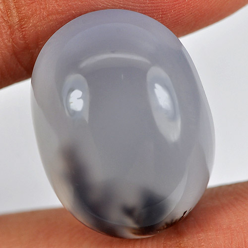 18.71 Ct. Oval Cabochon Natural Gemstone Lavender Chalcedony From Russia