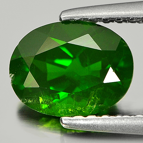 Unheated 1.36 Ct. Oval Natural Green Chrome Diopside